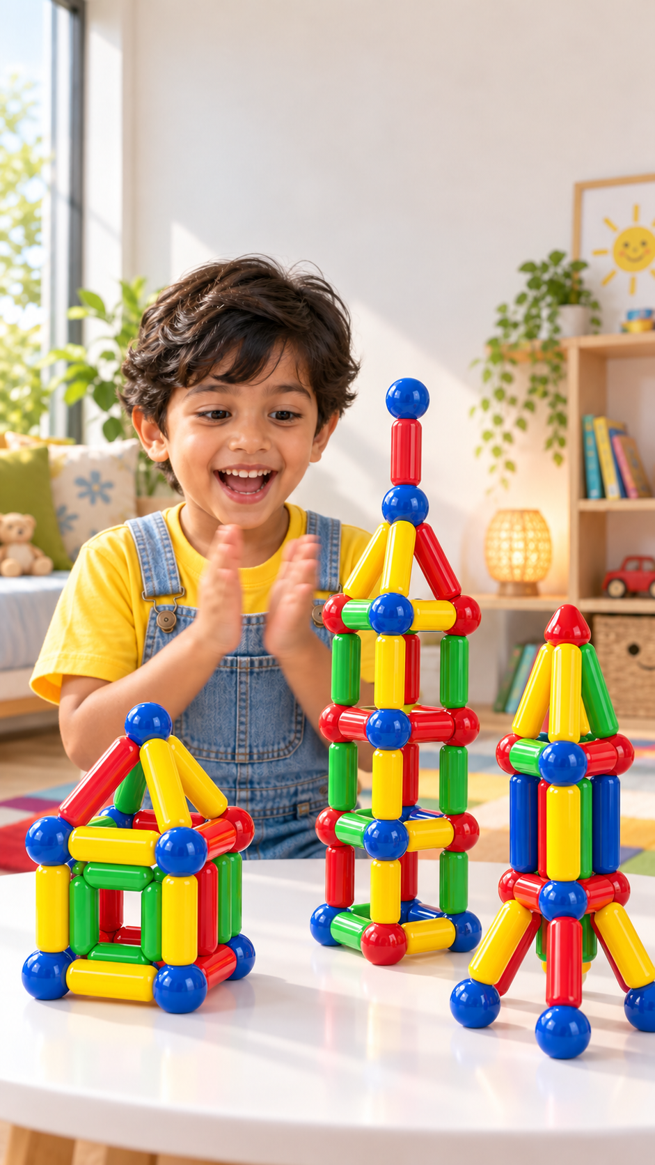 Magnetic blocks creative builds