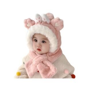 Kids Plush Winter Hat and Scarf